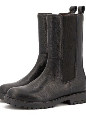 Clic! Chelseaboot zwart met elastiek
