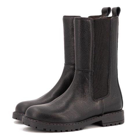 Clic! Chelseaboot zwart met elastiek