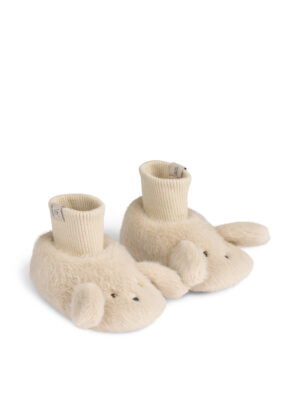 Liewood Beth Rabbit Plush Slippers // Mist