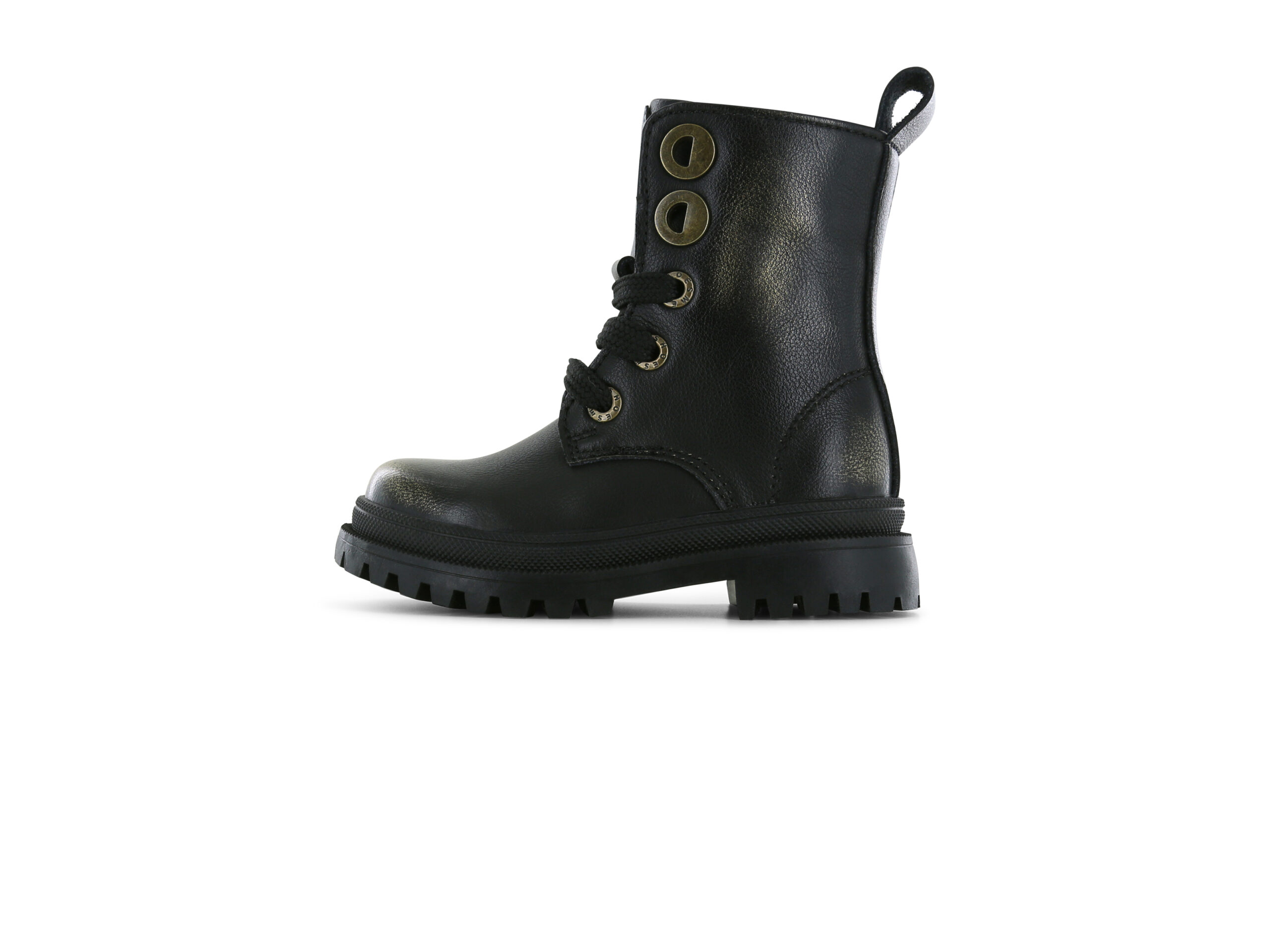 Shoesme bikerboot zwart met metallic goud - Afbeelding 3