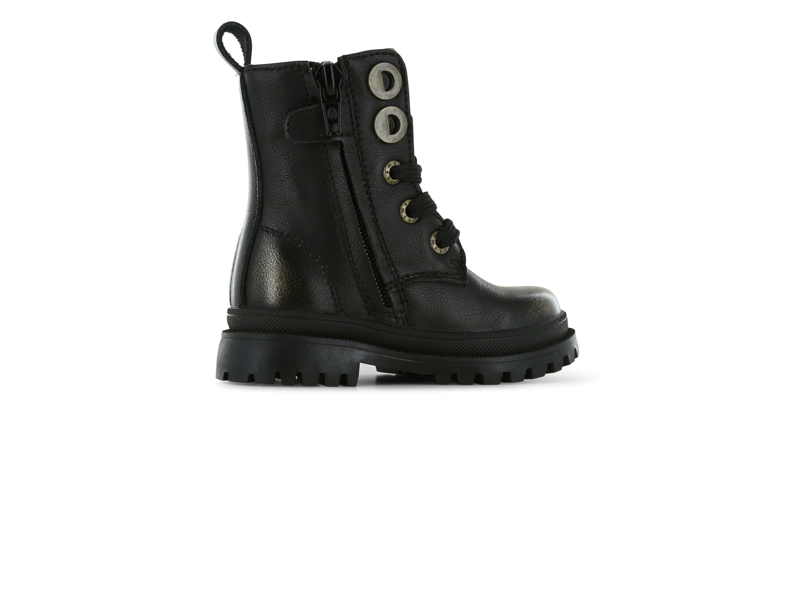 Shoesme bikerboot zwart met metallic goud - Afbeelding 2