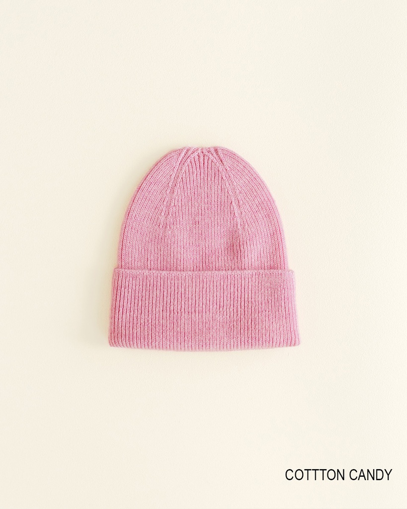 HVID Beanie Fonzie Newborn // Cotton Candy