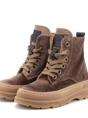 Clic! Bikerboot met bruin velvet