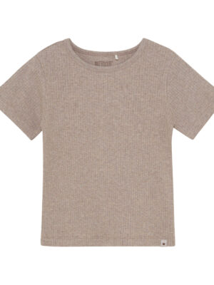 Huttelihut Rib T-shirt // White Pepper Melange