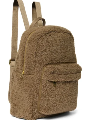 Studio Noos // Brown Teddy MIDI Backpack with Front Pocket
