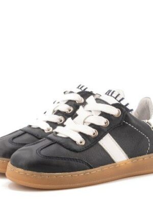 Clic! Veterschoen donkerblauw met witte details