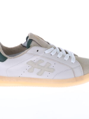 HIP sneaker – wit met beige en donkergroene details