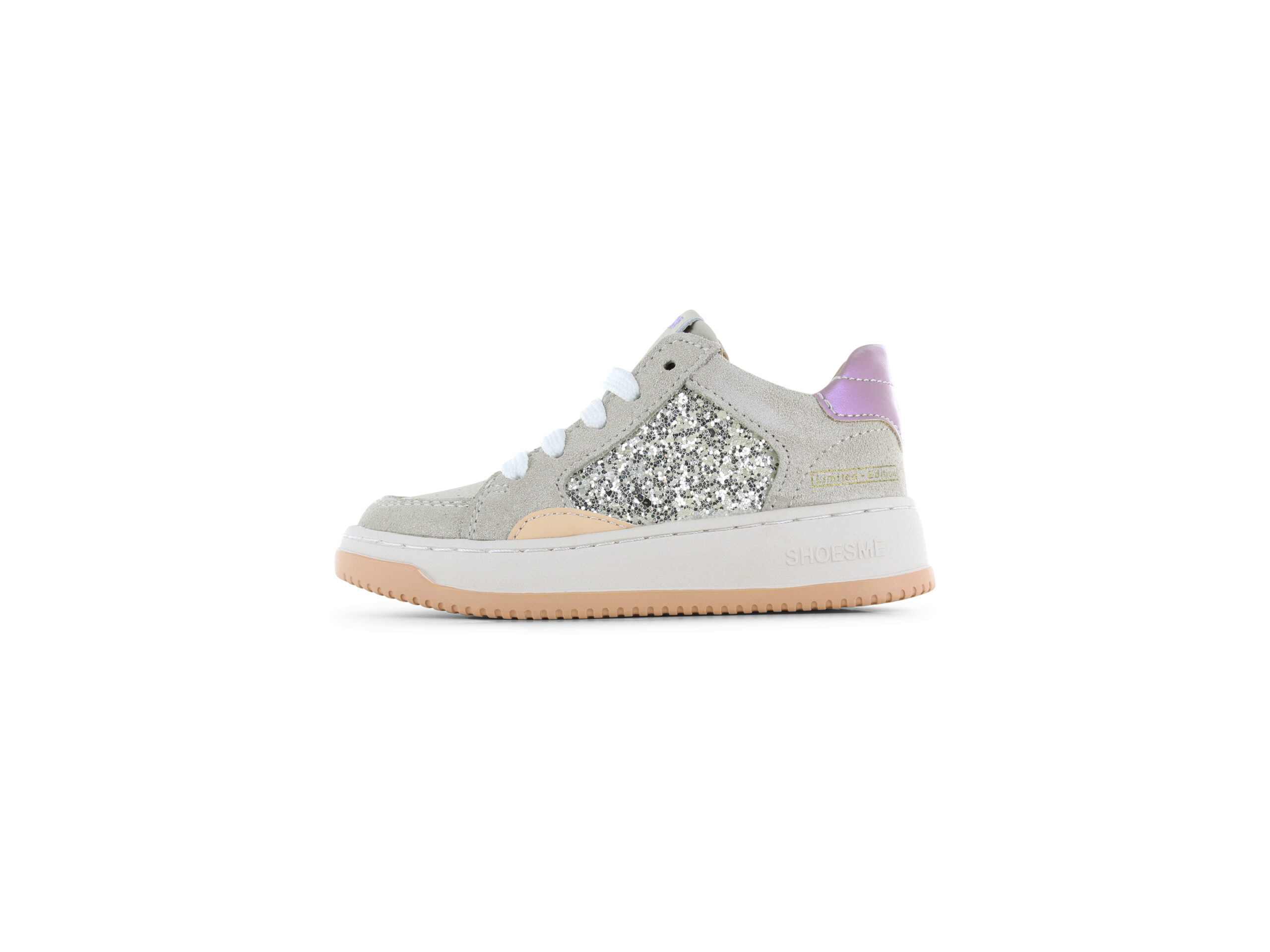 Shoesme beige sneaker met glitters - Afbeelding 3