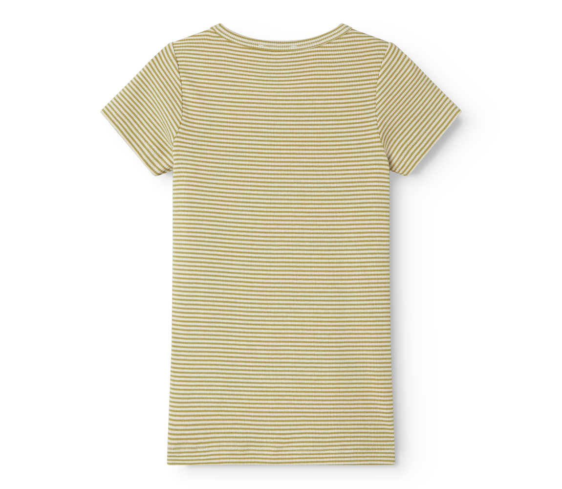 MarMar Copenhagen Tago Top Kids // Olive Stripe - Afbeelding 2