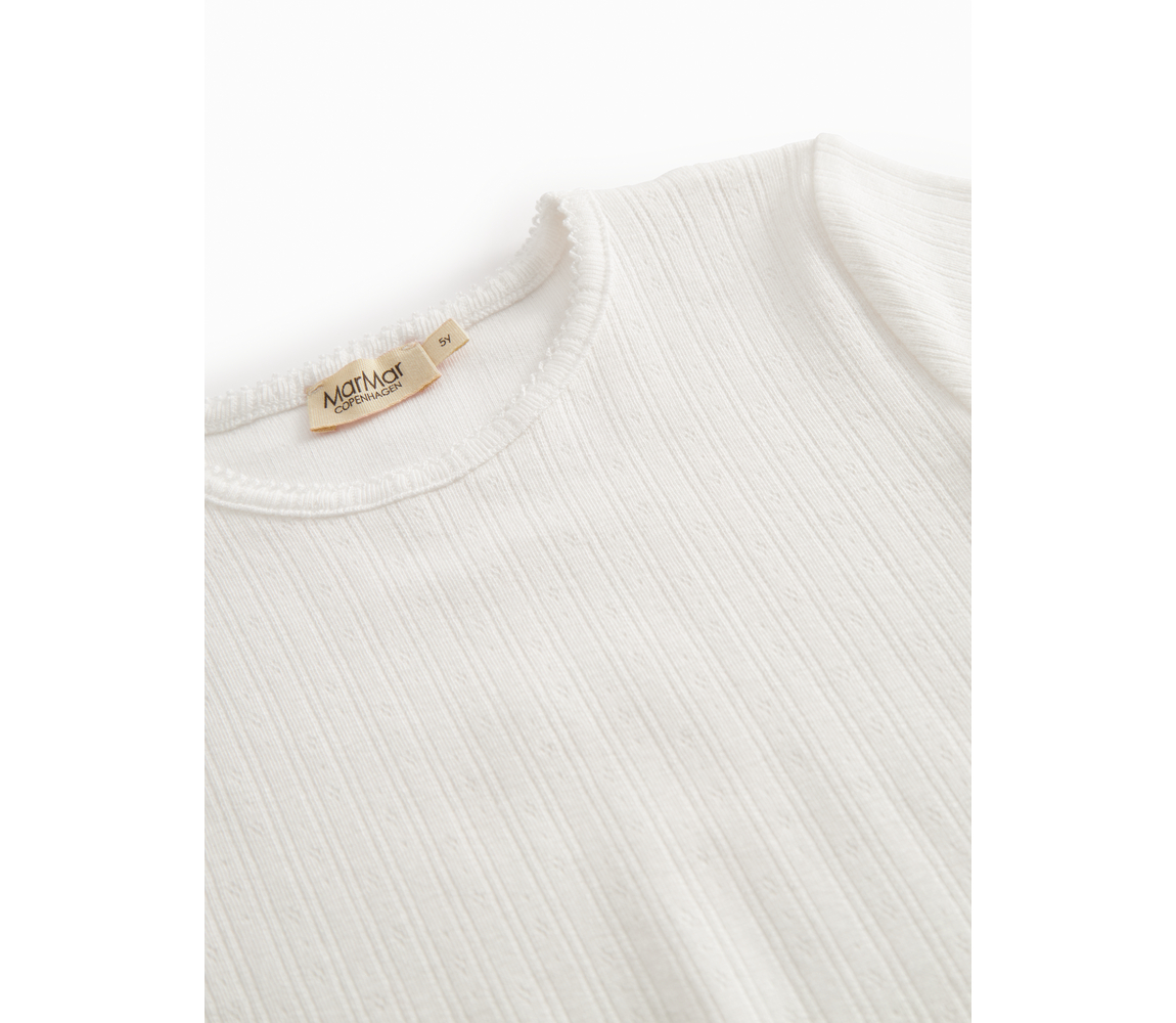 MarMar Copenhagen Tamra Shirt // Pointelle Gentle White - Afbeelding 2
