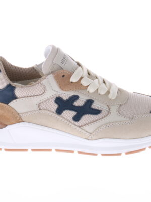 HIP sneaker - beige met donkerblauw