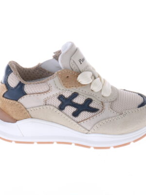 Pinocchio sneaker - beige met donkerblauw