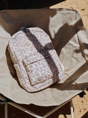 Studio Noos Puffy Midi Backpack // Beige Leopard