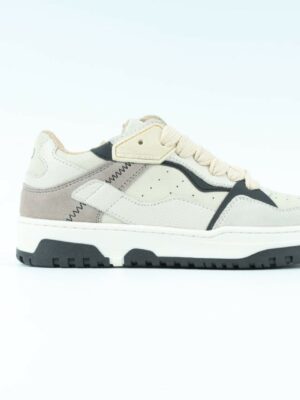 HIP sneaker - beige met grijs en zwart