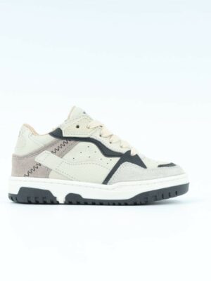Pinocchio sneaker - beige met grijs en zwart