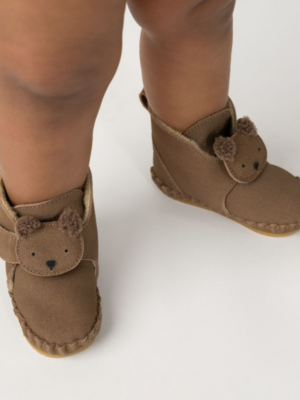 Donsje Baby Footwear // Pouty Booties | Fluffy Bear