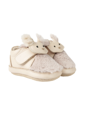 Donsje Baby Footwear // Matijn Sneakers Kitten | Powder Metallic Nubuck