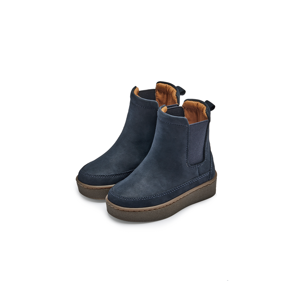 Donsje Kids Footwear // Ojeh Boots | Navy Nubuck