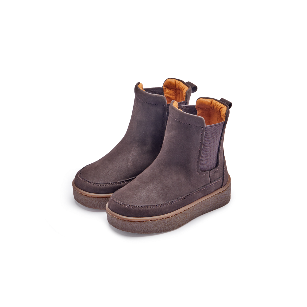 Donsje Kids Footwear // Ojeh Boots | Dark Brown Nubuck