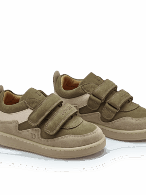 Donsje Kids Footwear // Kesio Sneakers | Army Betting Leather