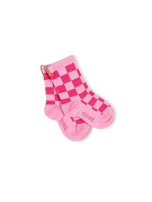 NixNut Checkered Socks // Cherry