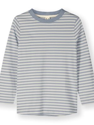 Gray Label Longsleeve Tee // Stone Gray - Cream