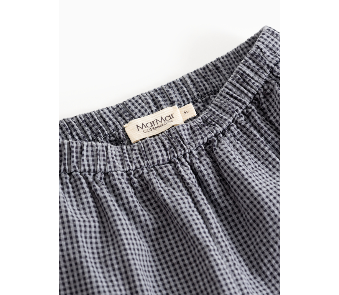 MarMar Copenhagen Seersucker Pant // Pigeon Blue Check - Afbeelding 3