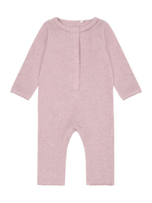 Fixoni Onesie Rib Melange //  Pale Mauve Melange