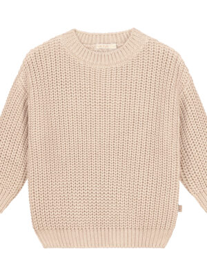 Yuki Chunky Knitted Sweater // Moon