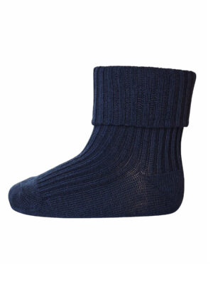 MP Denmark cotton rib baby socks // Navy