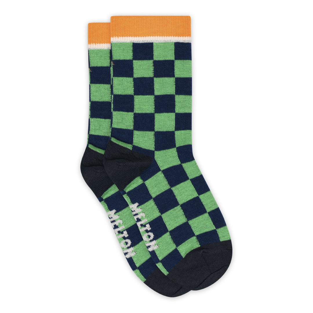 Melton Chess socks // Navy Ink