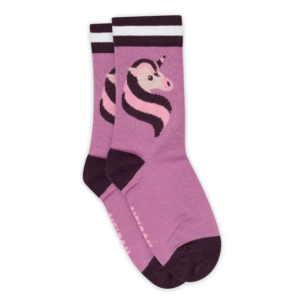 Melton Unicorn socks // Blossom Grape