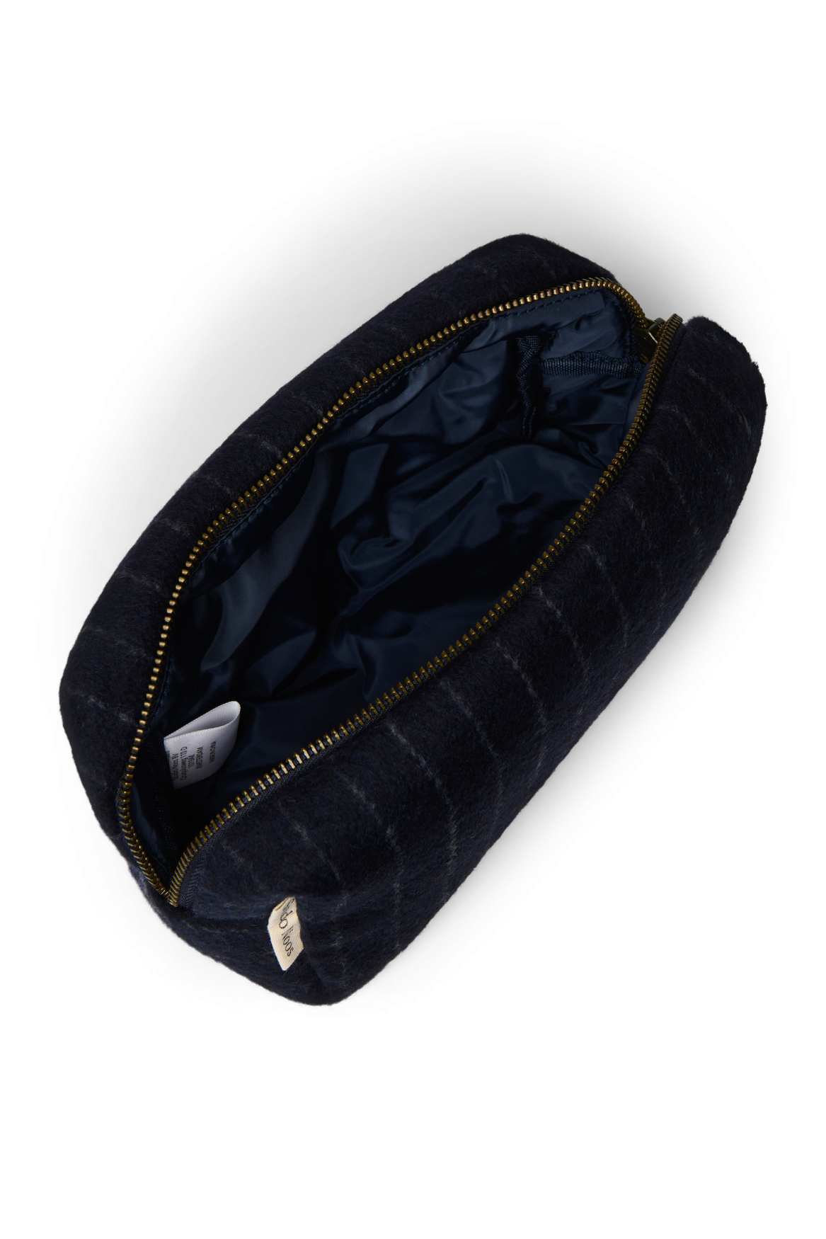 Studio Noos Flannel Chalkstripe Pouch // Dark Blue - Afbeelding 2