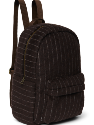 Studio Noos Flannel Chalkstripe Midi Backpack // Brown