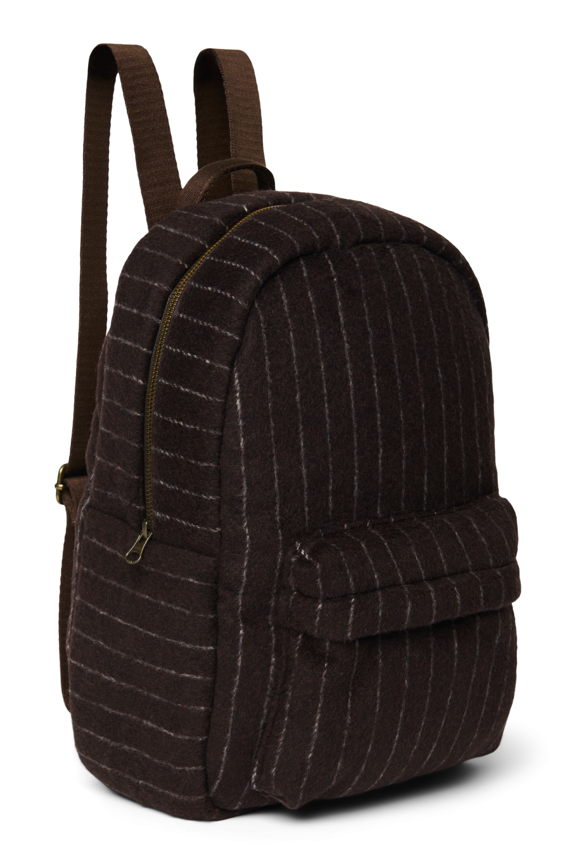 Studio Noos Flannel Chalkstripe Midi Backpack // Brown