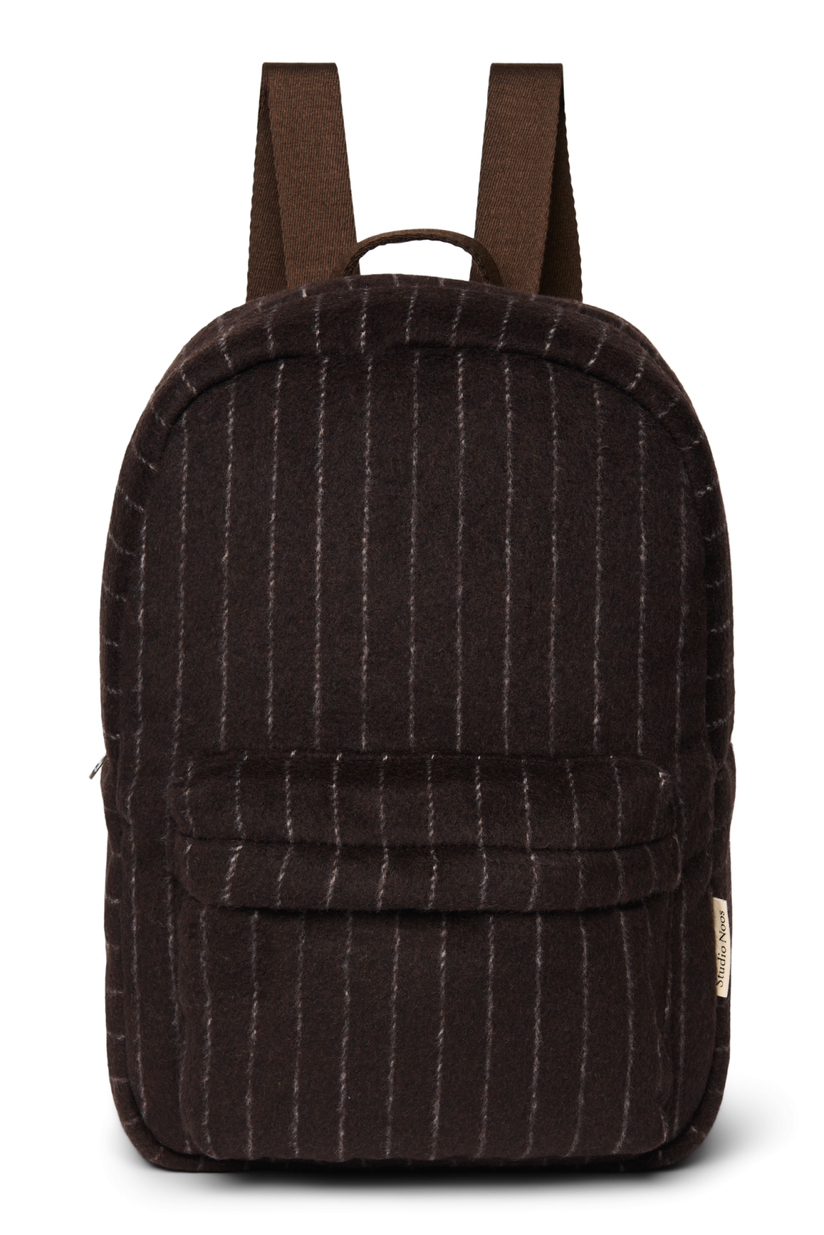 Studio Noos Flannel Chalkstripe Midi Backpack // Brown - Afbeelding 3