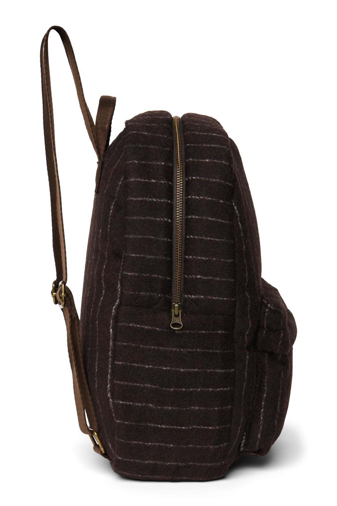 Studio Noos Flannel Chalkstripe Midi Backpack // Brown - Afbeelding 2