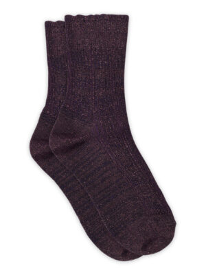 MP Denmark Celosia glitter socks // Dark Purple