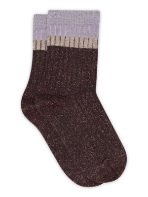 MP Denmark Norma glitter socks // Grape Skin