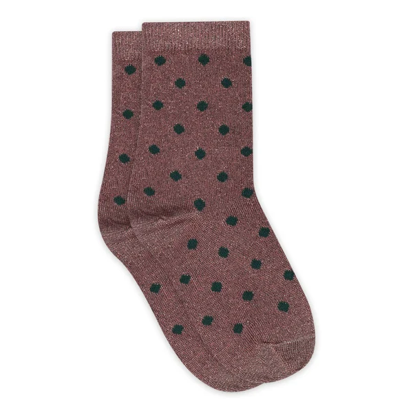 MP Denmark Irma Glitter Socks // Rose Taupe