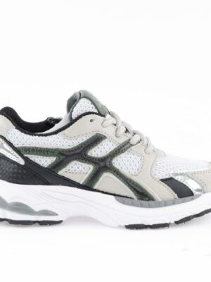 HIP sneaker // zilver, grijs met groen