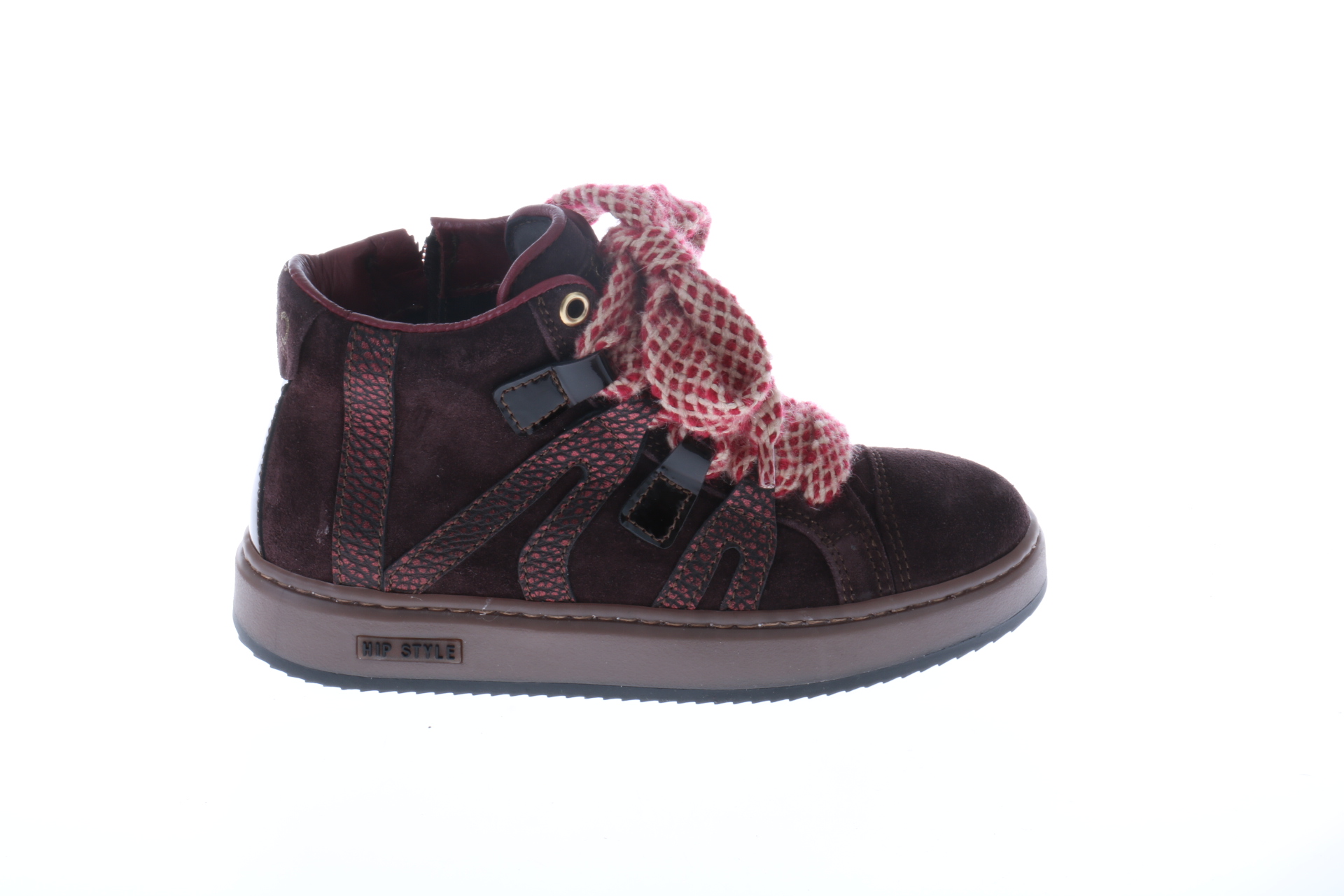 HIP halfhoge sneaker // bordeaux rood