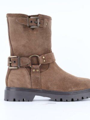 HIP laars // cognac met gespen