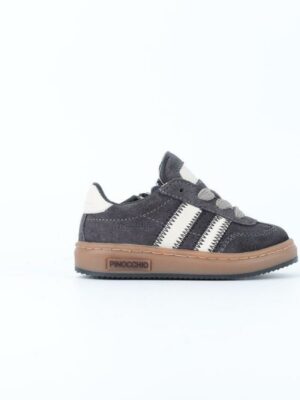 Pinocchio sneaker // antraciet met wit