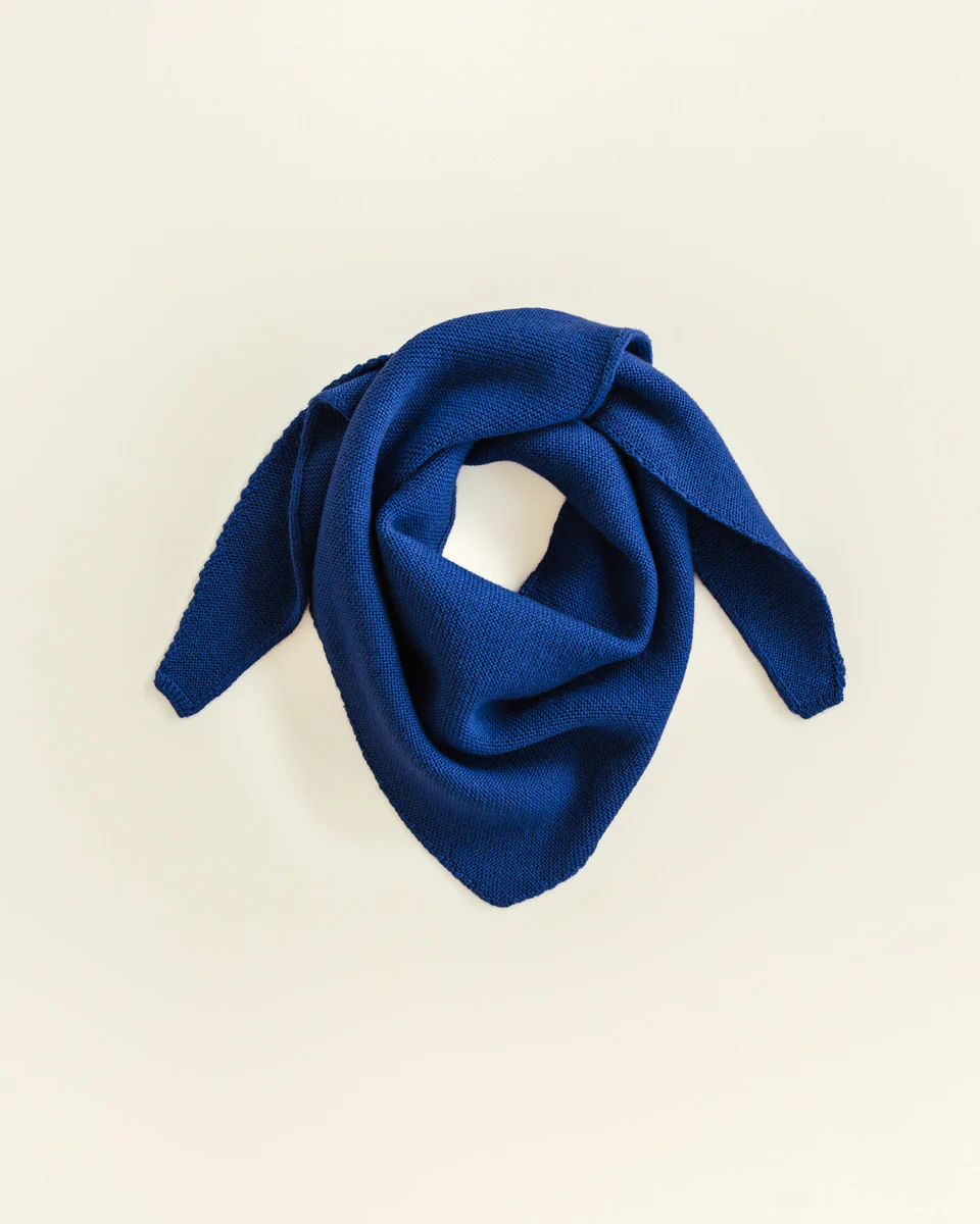 HVID Triangle scarf Josephina // Cobalt Blue