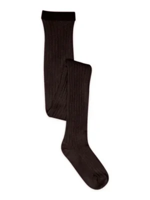 MP Denmark Cotton Rib Tights // Dark Brown