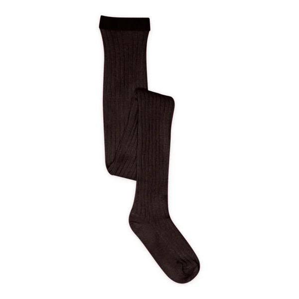 MP Denmark Cotton Rib Tights // Dark Brown
